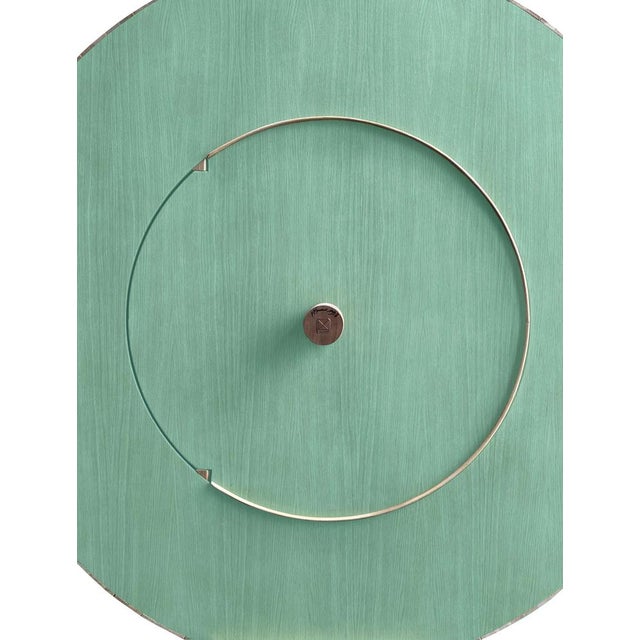 "Macina Verde" wardrobe by Pietro Meccani, 1993. Storage unit with one door and internal shelves, made of oak with green...