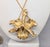 Vintage 1964 Signed Napier Goldtone & Faux-Pearl Orchid Pendant Necklace For Sale - Image 9 of 11