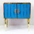 1980s Two-Door Sideboard in Light Blue Murano Glass, 1980s For Sale - Image 5 of 5
