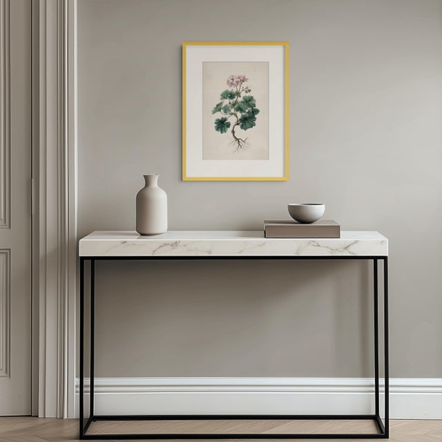 Antique Botanical Study of Robert's Geranium With Root System - Fine Art Print Print Size: 6" × 9" This print is produced...