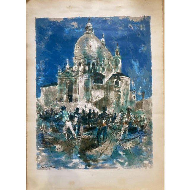 Lucien Fontanarosa, Salute Venezia, 1970s, Artwork on Paper For Sale - Image 10 of 10