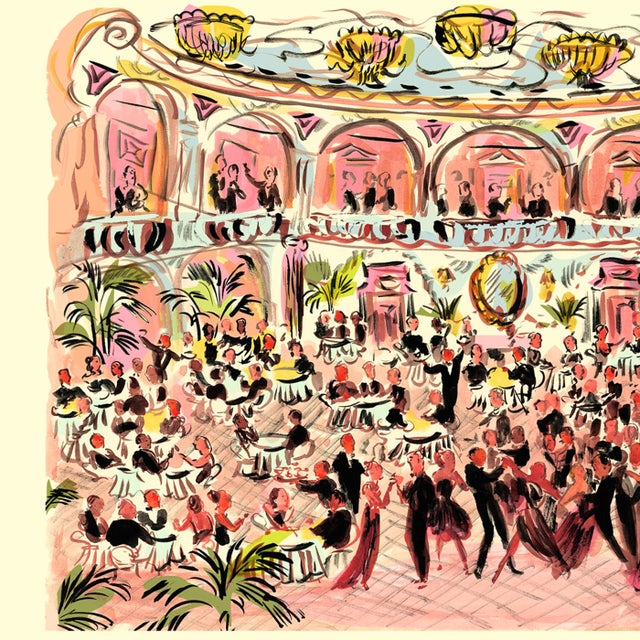 2020s The Grand Gala Original Whimsical Figurative Print by Pauline De Roussy De Sales For Sale - Image 5 of 5