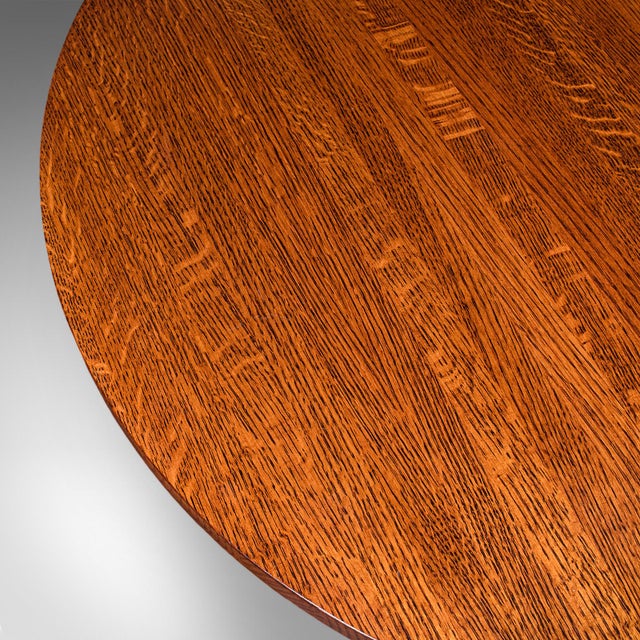 Vintage Cotswold School Centre Table, English, Oak, Occasional, Mission Style For Sale - Image 9 of 10