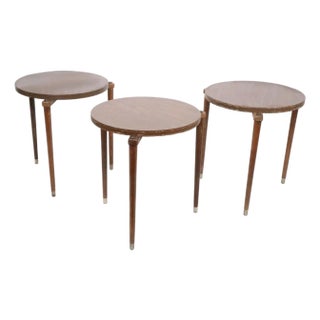 Set of Three Mid Century Modern Stacking Tables C. 1950/60's For Sale