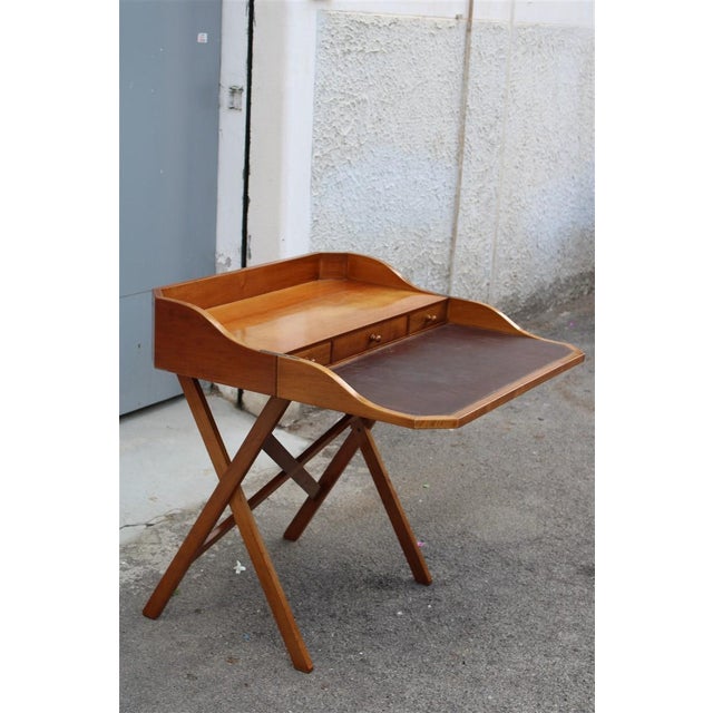 Mid-Century Modern Small Walnut Desk by Gianfranco Frattini, 1959 For Sale - Image 3 of 18