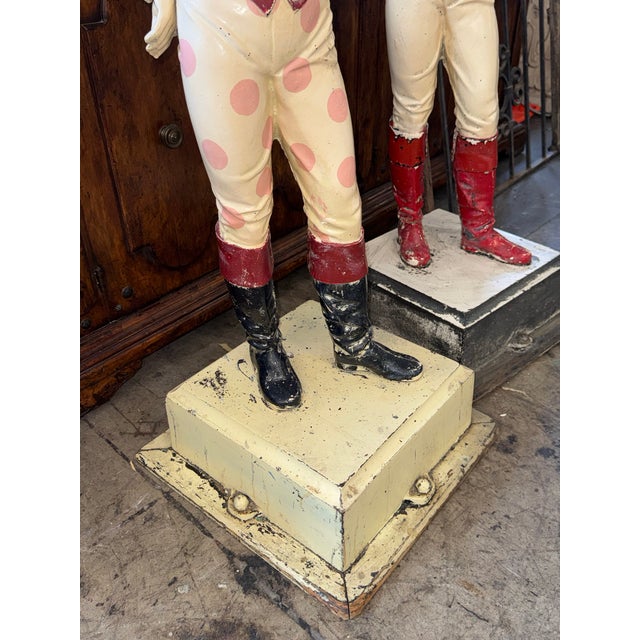 Pair of Vintage Cast Iron Lawn Jockey Hitching Posts For Sale - Image 10 of 12