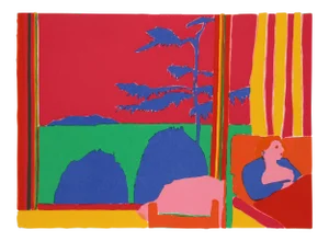 1980s John Grillo - Kaleidoscope VI Serigraph