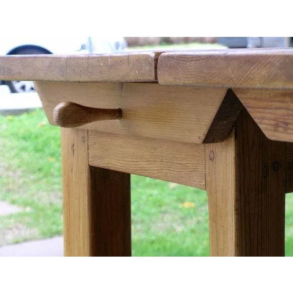 Brown Swedish Drop Leaf Gate Leg Table For Sale - Image 8 of 9