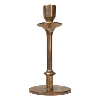 Swedish Bauhaus Era Candleholder in Bronze by Oskar Olsson, 1935 For Sale