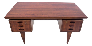 Vintage Danish Teak Desk, 1960s