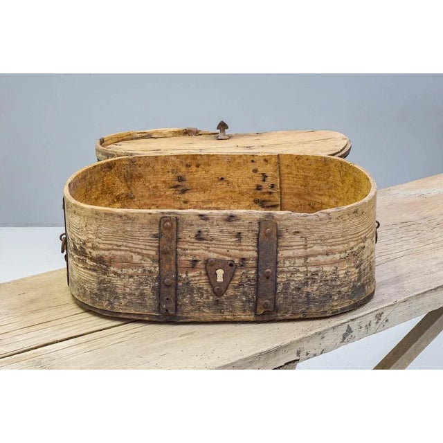 Metal Bound Box, 1840s For Sale - Image 3 of 9