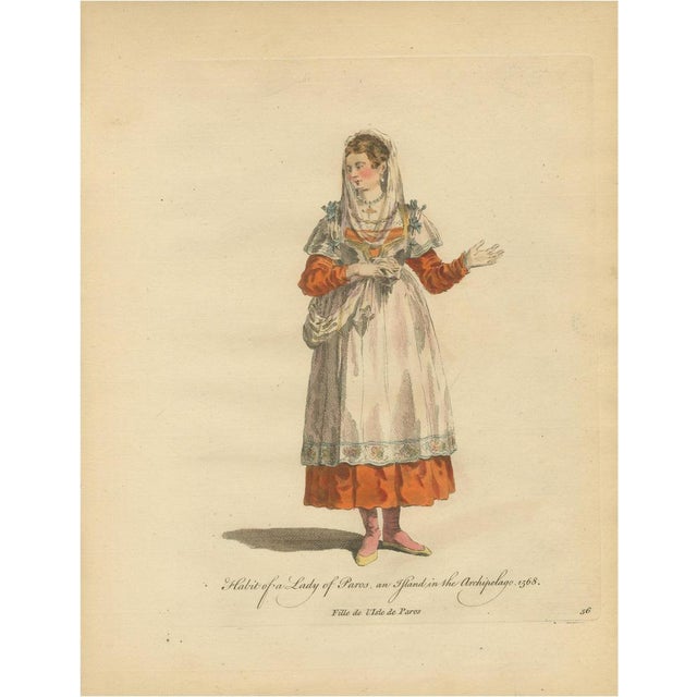 Jefferys, Lady of Paros Traditional Dress, 1749, Print For Sale - Image 10 of 10