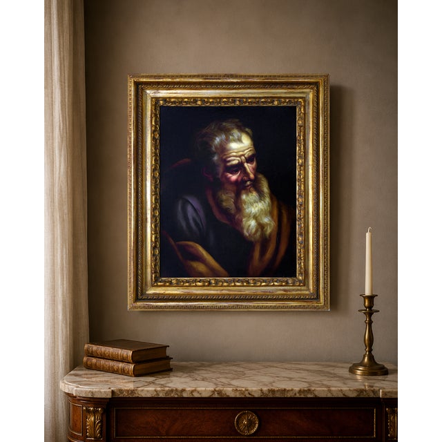 1990s Ciro De Rosa, Testa di Filosofo, Oil on Canvas, 1990s, Framed For Sale - Image 5 of 6
