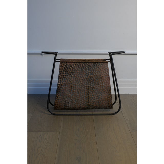 Copper Mid-Century Modern Magazine Rack by Hauner & Eisler, Brazil, 1950 For Sale - Image 8 of 8