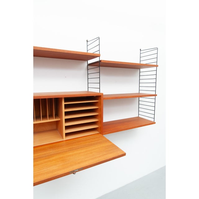 String Wall Shelf by Kajsa and Nisse Strinning, 1950s For Sale - Image 9 of 15