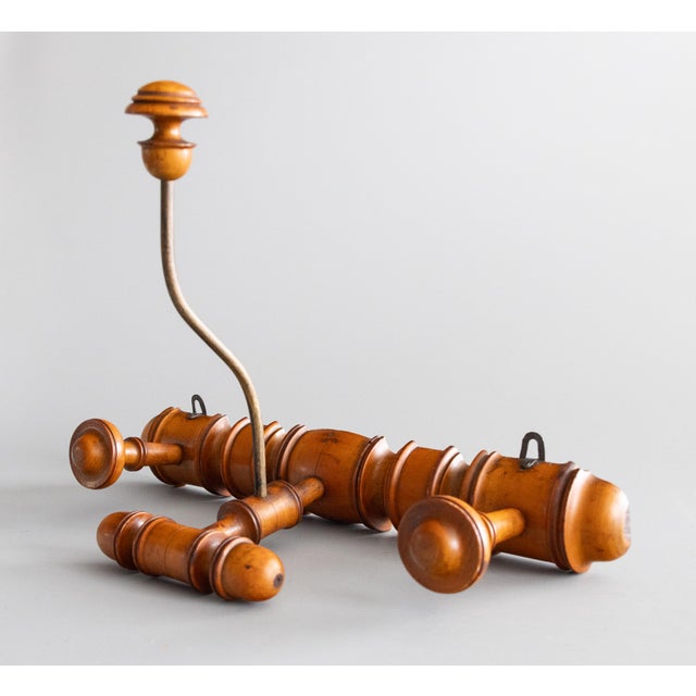 Antique French Faux Bamboo Coat & Hat Rack For Sale In Houston - Image 6 of 12