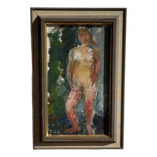 Gunnel Tiriolo, Female Model, 1963, Oil on Canvas, Framed For Sale