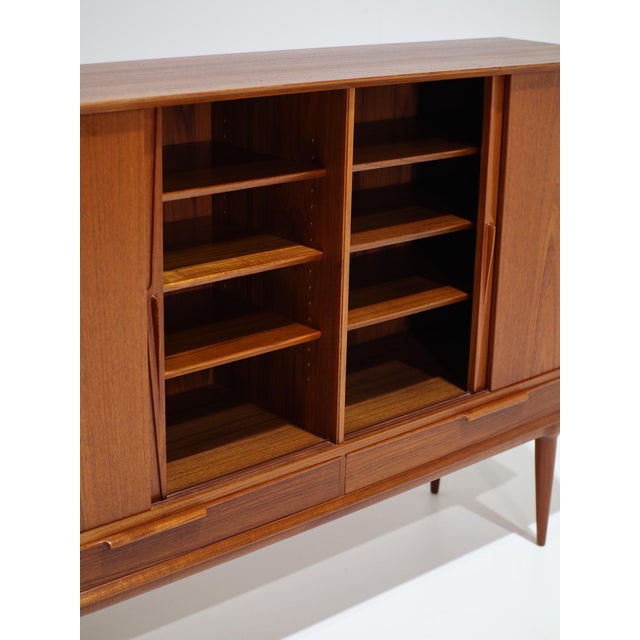 Model 13 Highboard in Teak by Gunni Omann for Omann Jun, Denmark, 1960s For Sale - Image 11 of 18