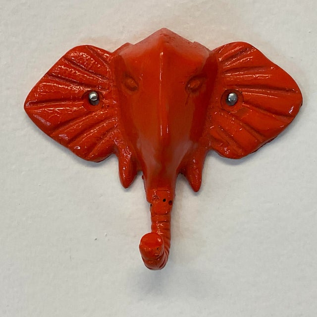 We loved these Cast Iron Elephant Hooks the minute we found them, so we bought an entire lot and have painted them in...