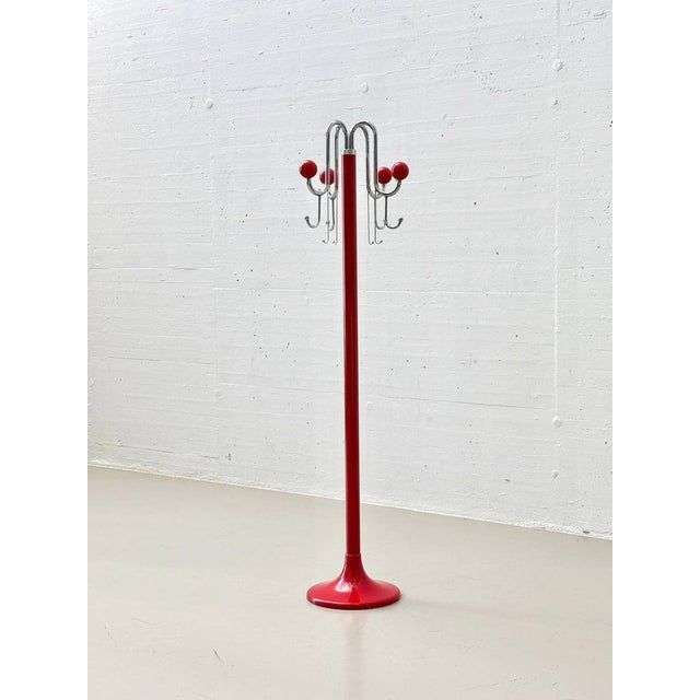 Mid-Century Modern Wardrobe in Red from LHT Bologna, 1980s For Sale - Image 10 of 13