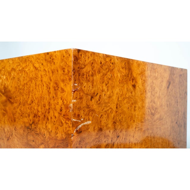 1970s Milo Baughman Burl Wood Coffee Table For Sale - Image 12 of 12