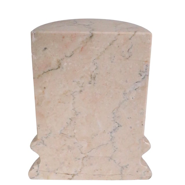 Late 20th Century Pr. Half Column Marble Bookends by Boticina For Sale - Image 4 of 11