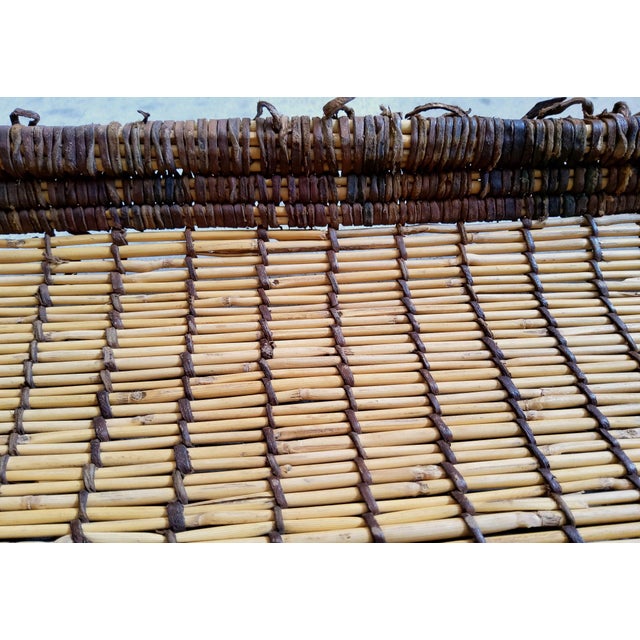 Vintage Handmade Berber Tuareg Mat For Sale - Image 6 of 10