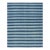 Rug & Kilim's Contemporary Dhurrie Rug in Blue Geometric Stripes - 5x7 For Sale