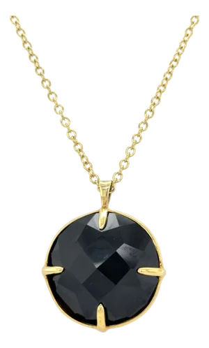 Ippolita, Onyx Necklace 18k Yellow Gold Pendant Necklace
