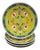 Mid-20th-Century Jingdezhen Yellow Shou Longevity Porcelain Plates - Set of 4 For Sale