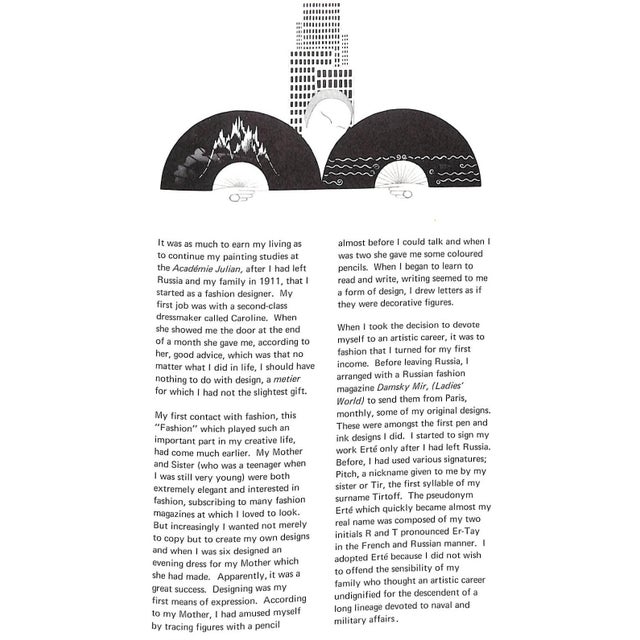 "Erte Fashions" 1972 Erte For Sale In New York - Image 6 of 12