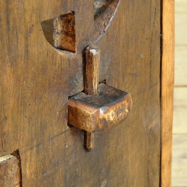 Vintage Folk Art Romanian Cabinet, 1950 For Sale - Image 9 of 12