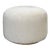 Modern White Mohair Ottoman For Sale
