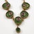 Bronze Gilded Bronze Choker Necklace with Green and Purple Enamel For Sale - Image 8 of 8