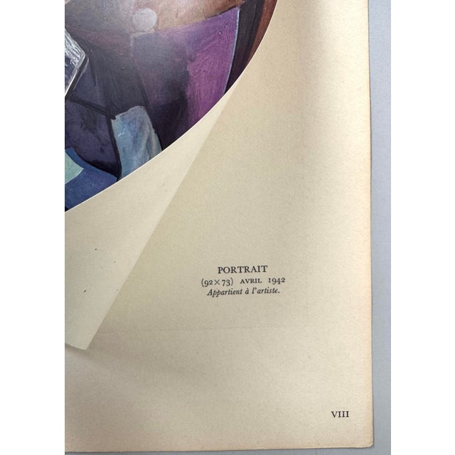 Pablo Picasso Vintage Pablo Picasso Limited Edition Print “Portrait” Dora Maar 1950 For Sale - Image 4 of 11