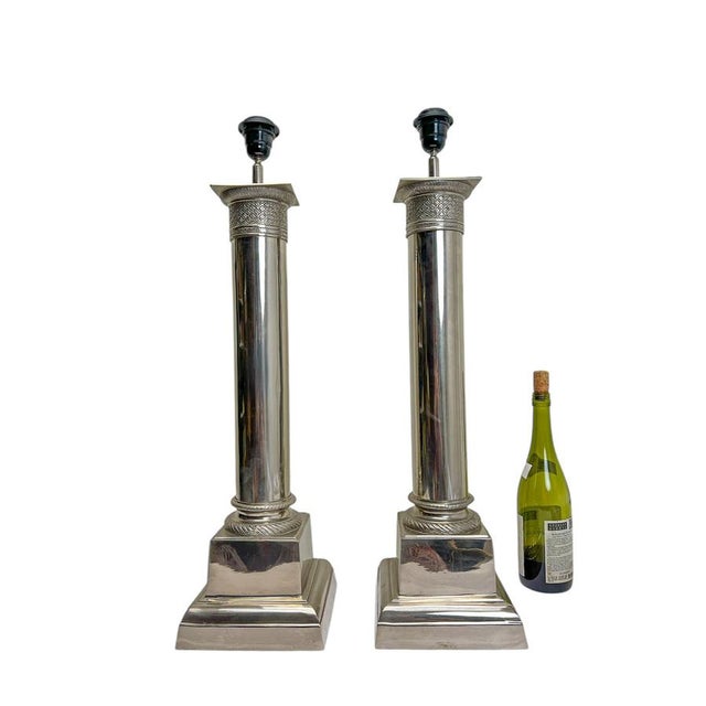 Traditional Large Neo-Classical Table Lamps, 1970s, Set of 2 For Sale - Image 3 of 8