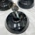 1930s Set of Three Industrial Black Painted Metal Italian Pendants For Sale - Image 12 of 13