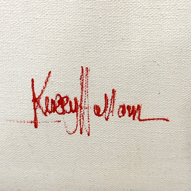 Oversized Original Oil on Canvas Painting "Afternoon Harmony" by Kerry Hallam, Signed For Sale In Miami - Image 6 of 8