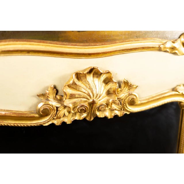 Victorian Mirror With Oil Painted Canvas Inset For Sale In Chicago - Image 6 of 8