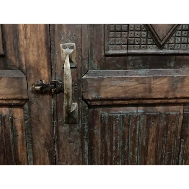Wood Vintage Hacienda Style Mesquite Sideboard For Sale - Image 7 of 7