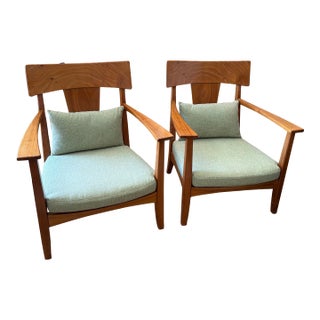 Late 20th Century Pair of Carlos Motta Cm7 Lounge ArmChairs For Sale