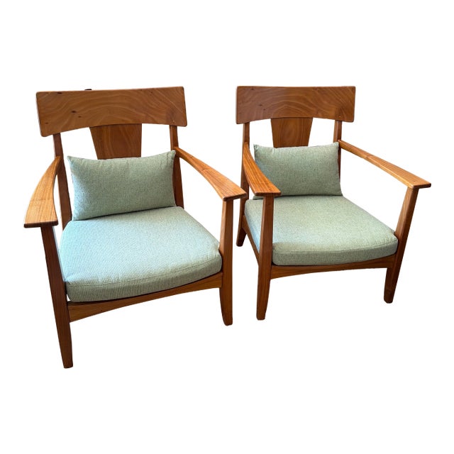 Late 20th Century Pair of Carlos Motta Cm7 Lounge ArmChairs For Sale