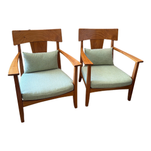 Late 20th Century Pair of Carlos Motta Cm7 Lounge ArmChairs