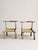 Antique Primitive Low Chairs, 20th Century, Set of 2 For Sale - Image 9 of 11