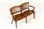 19th Century 19th Century English Oak Double Chair-Back Settee For Sale - Image 5 of 9