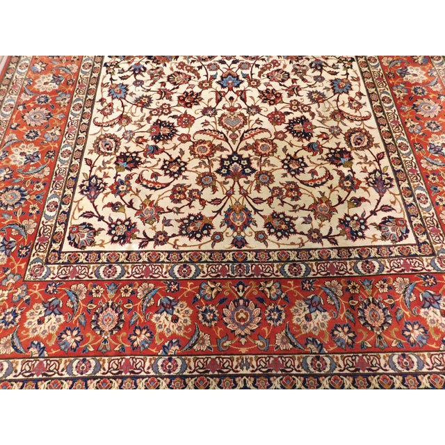 Traditional Vintage Hand Knotted Room Size Persian Rug. 9'3"x 12'6" For Sale - Image 3 of 18