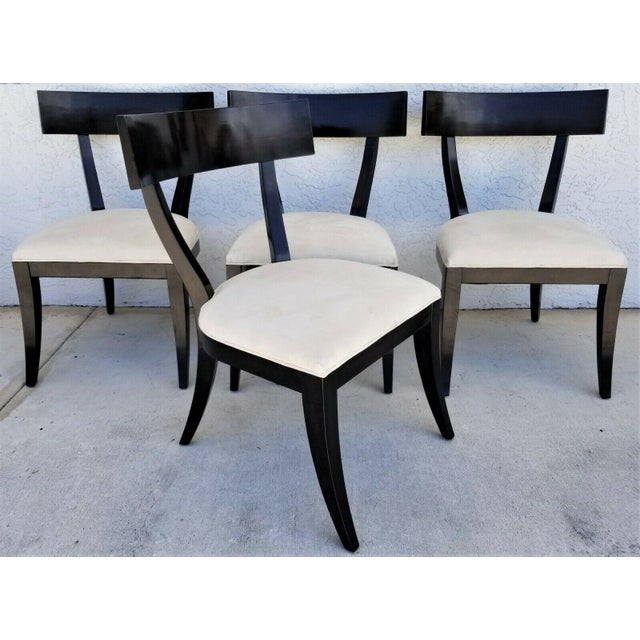 Restoration Hardware Talia Klismos Style Solid Wood Dining Chairs Set Of 4 Chairish