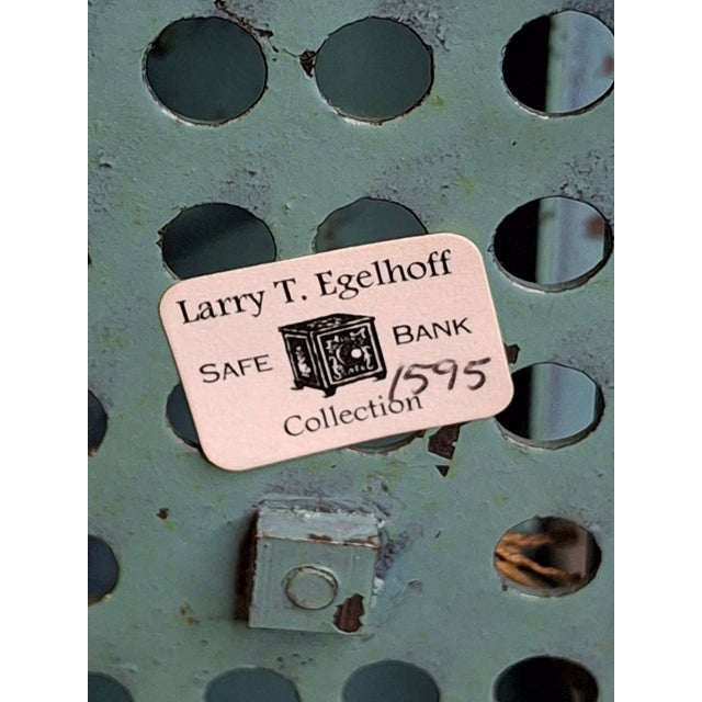 Antique Kenton Cast Iron Radio Bank 1920s Safe Original Tag Peirce Collection For Sale - Image 13 of 17