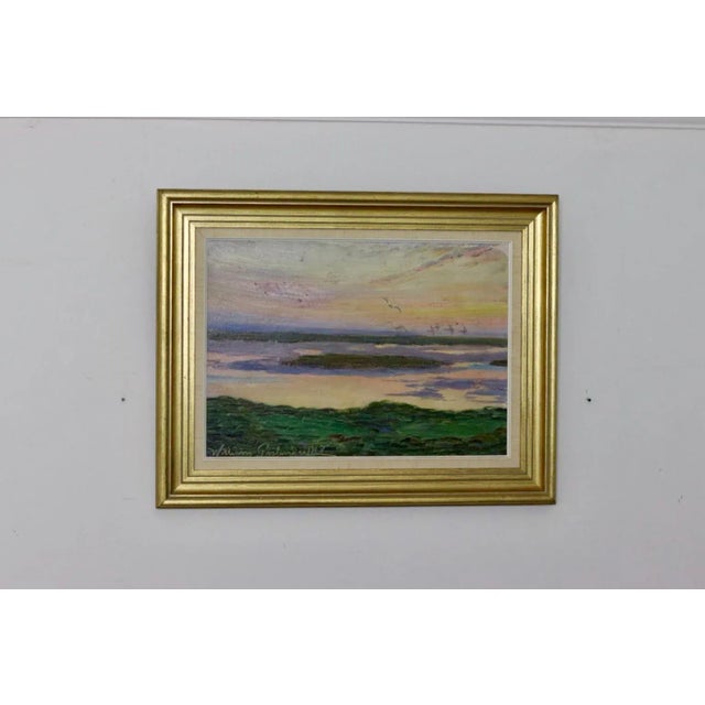 Mid-Century Modern William Gislander, Seabirds Over Ocean, 1917, Framed For Sale - Image 3 of 11