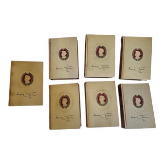 Vintage the Complete Works of Mark Twain Books Partial Collection, 1922 - Set of Six For Sale